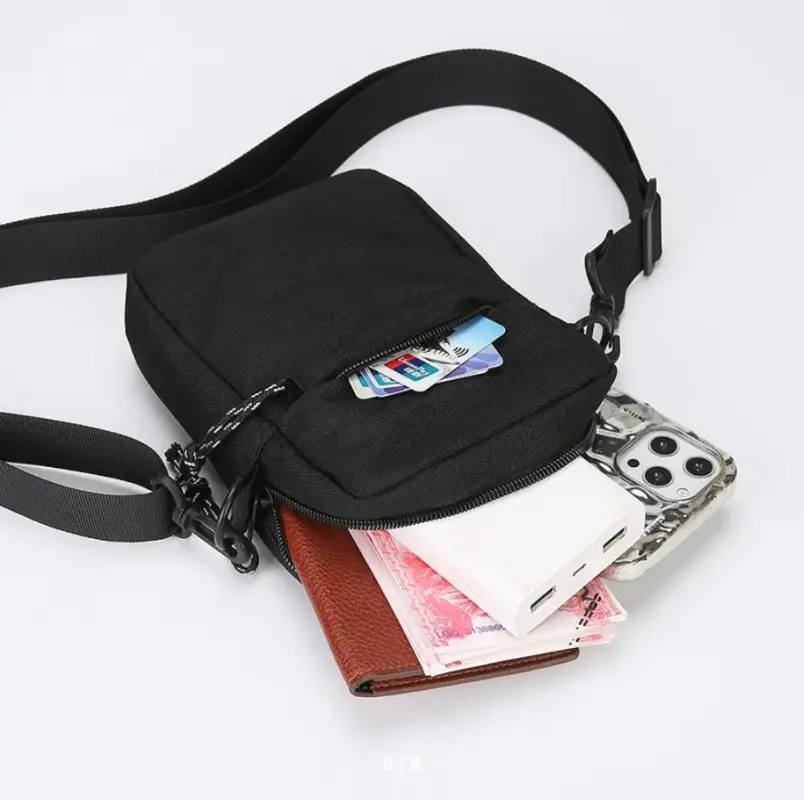 Сумка кросс-боди унисекс черная Сумка кросс-боди унисекс черная