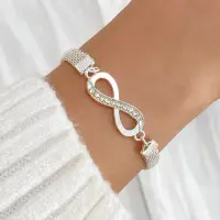 Браслет на руку Бесконечность металлический