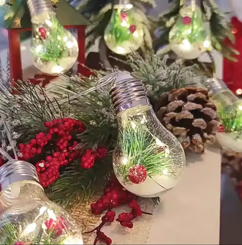 Елочный шар новогодний светодиодный 8 см Елочный шар новогодний светодиодный 8 см