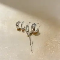 Каффы на ухо и пара сережек 4 штуки