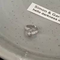 Кафф на ухо Гвоздь с кристаллами 1 шт