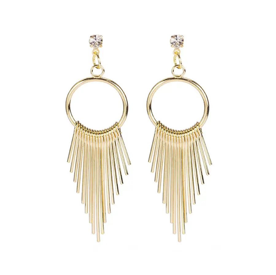 Серьги гвоздики висячие