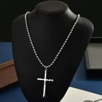 Цепочка женская длинная с Крестом 70 см