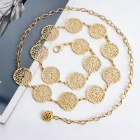 Цепочка на талию и пояс Восток золотистая 115 см