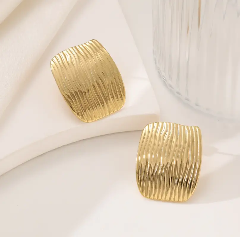 Серьги гвоздики Крупные