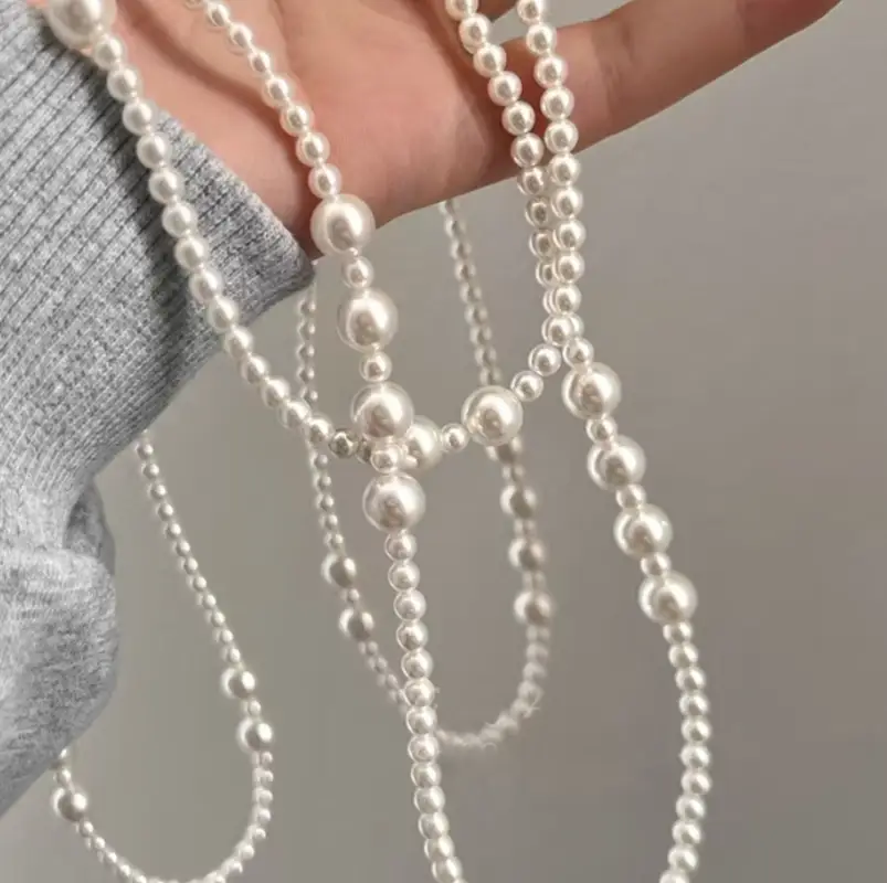 Бусы на шею из жемчуга длинные 150 см(Копия)