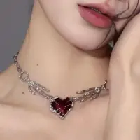 Цепочка на шею с подвеской Сердце y2k