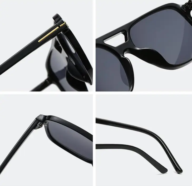 Очки имиджевые авиаторы без диоптрий черные