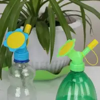 Насадка лейка на бутылку для полива цвет микс