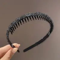 Ободок для волос пластиковый черный(Копия)