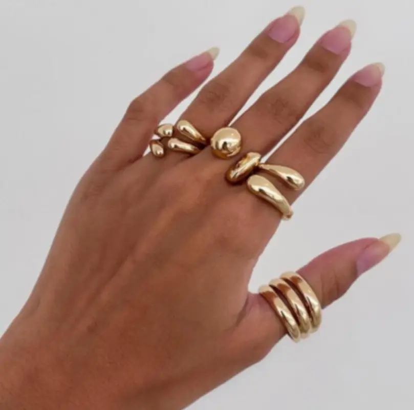 Набор колец Линда 4 штуки