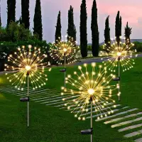 Фонарь уличный Фейерверк на солнечной батарее 2 штуки