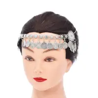 Тика на голову цепочка с монетами этническая