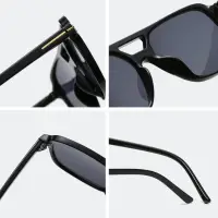 Очки имиджевые авиаторы без диоптрий черные