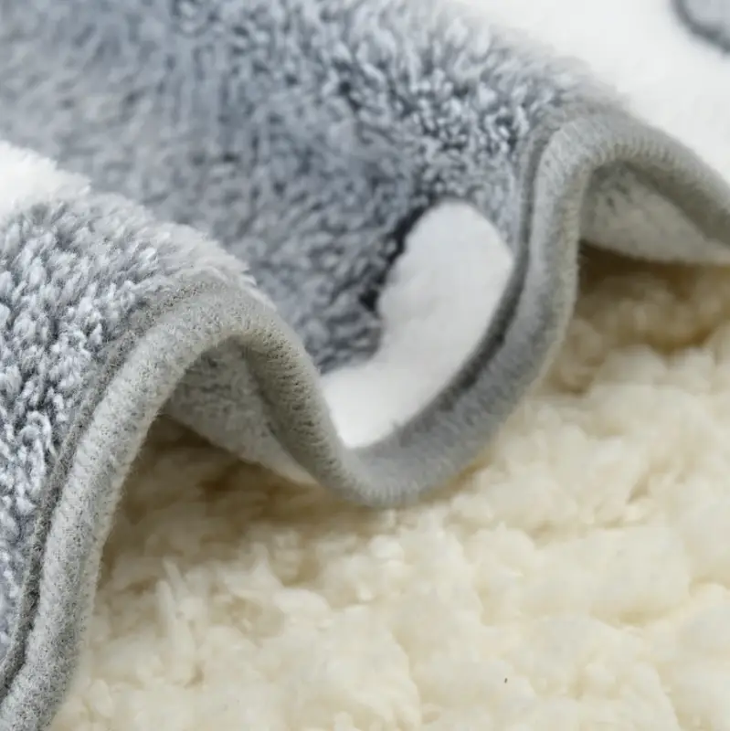 Плед велсофт серый со звёздами 160x200 cм