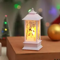 Фонарь новогодний декоративный светильник белый