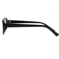 Очки имиджевые овальные без диоптрий черные