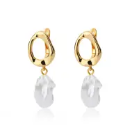 Серьги с жемчужинами английская застежка