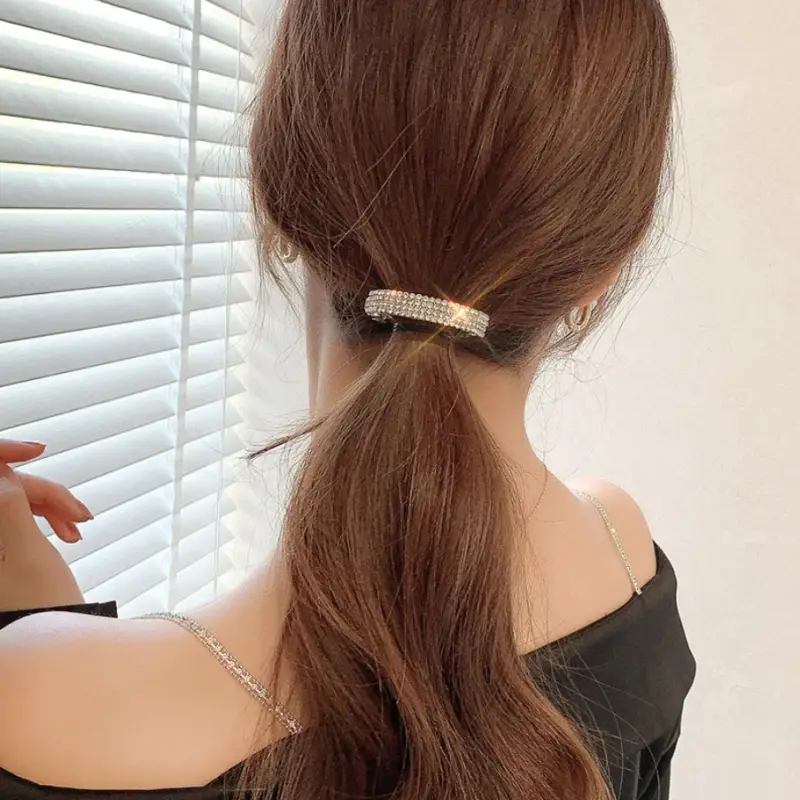 Заколка для волос с кристаллами 5 см