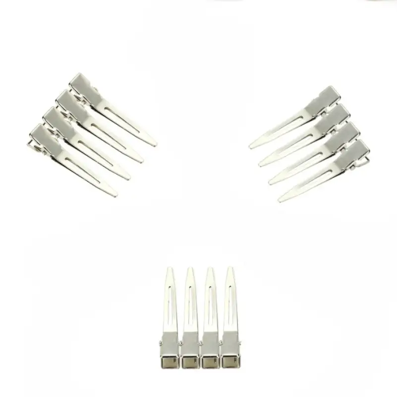 Зажимы для волос парикмахерские 4,5 см металлические 12 штук