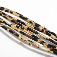 Браслет многослойный экокожа леопардовый