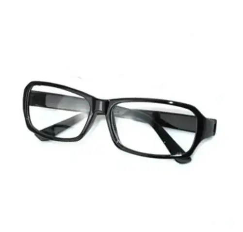 Очки имиджевые прямоугольные без диоптрий черные