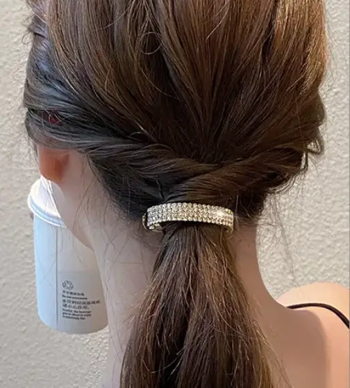Заколка для волос с кристаллами 5 см