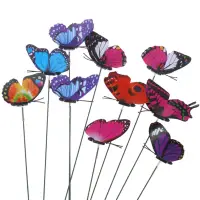 Набор штекеров Бабочки для сада 15 штук