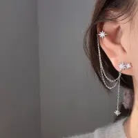 Кафф на ухо с проколом Звезды