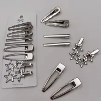 Заколки для волос набор металлические 8 штук