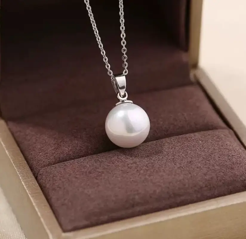 Подвеска Жемчужина на цепочке и серьги жемчужины в подарок