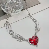 Цепочка на шею с подвеской Сердце y2k