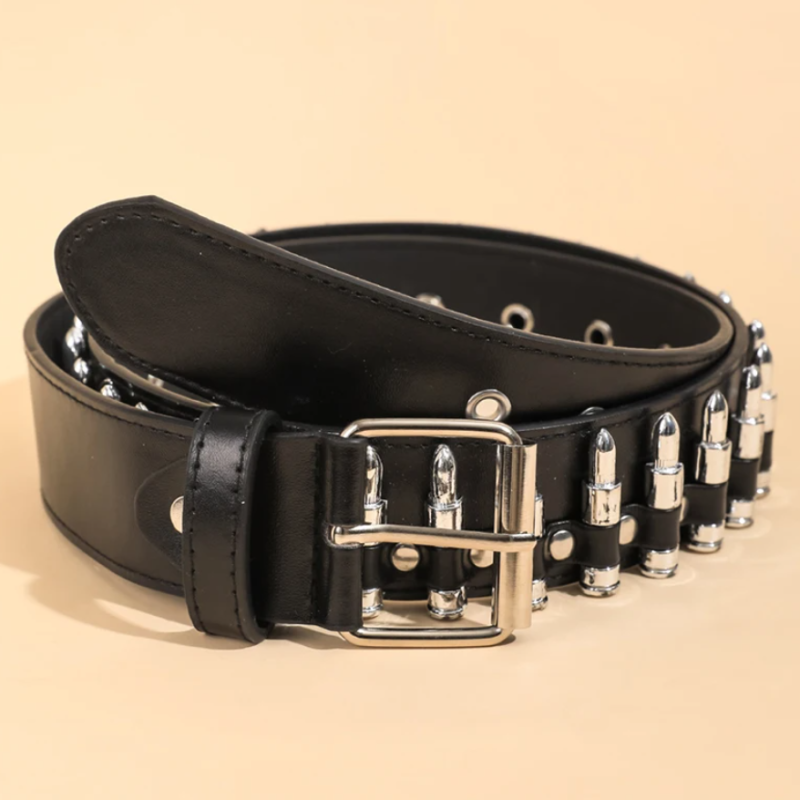 Ремень черный патронташ 95 см Ремень черный патронташ 95 см