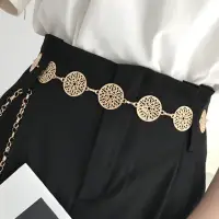 Цепочка на талию и пояс Восток золотистая 115 см