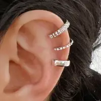 Каффы набор серебристые 3 штуки