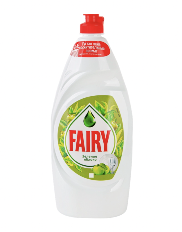Средство для мытья посуды FAIRY Зеленое яблоко, 900мл Средство для мытья посуды FAIRY Зеленое яблоко, 900мл