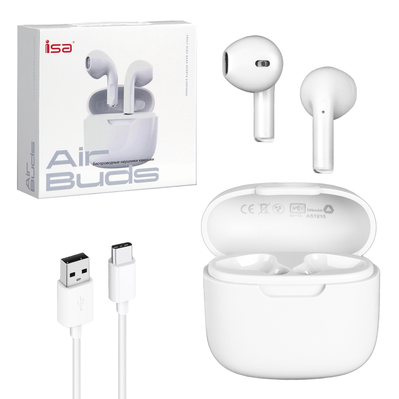 Беспроводные наушники камушки A2 White ISA 222176 Беспроводные наушники камушки A2 White ISA 222176