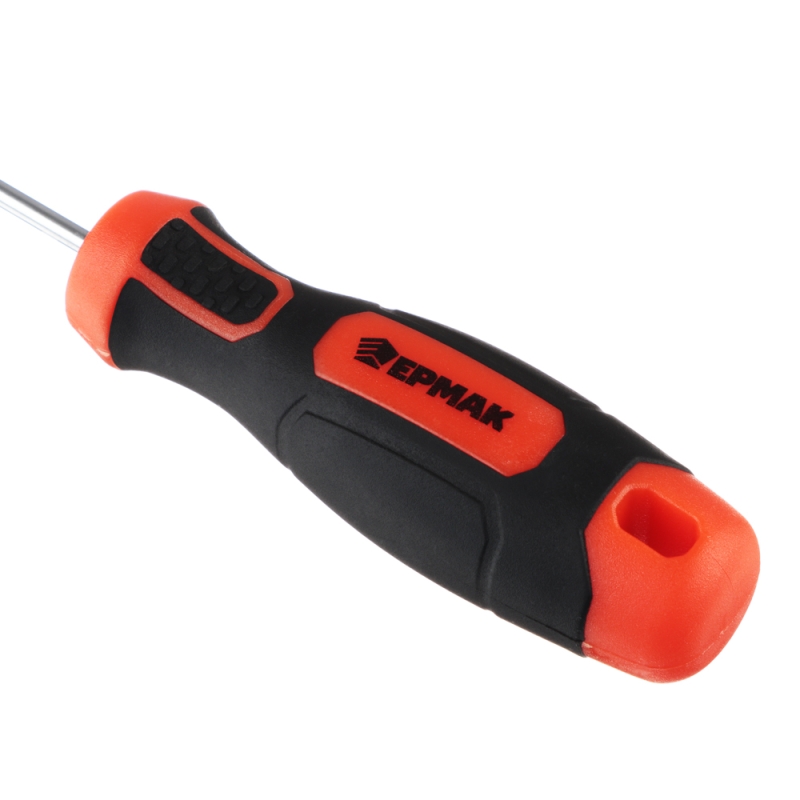 ЕРМАК Отвертка с прорезиненной ручкой PH0 3х75мм, намагниченный шлиц ЕРМАК Отвертка с прорезиненной ручкой PH0 3х75мм, намагниченный шлиц