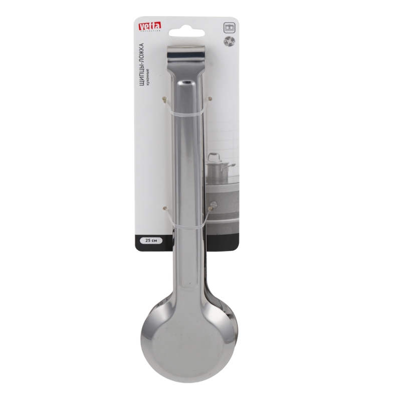 VETTA Щипцы-ложка кухонные, 25см, нерж.сталь VETTA Щипцы-ложка кухонные, 25см, нерж.сталь
