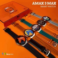 AMAX 3 MAX круглые смарт часы золотые