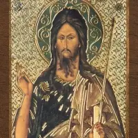 Икона "Иоанн Предтеча", вид 2, 4х6 на МДФ-6 Икона "Иоанн Предтеча", вид 2, 4х6 на МДФ-6