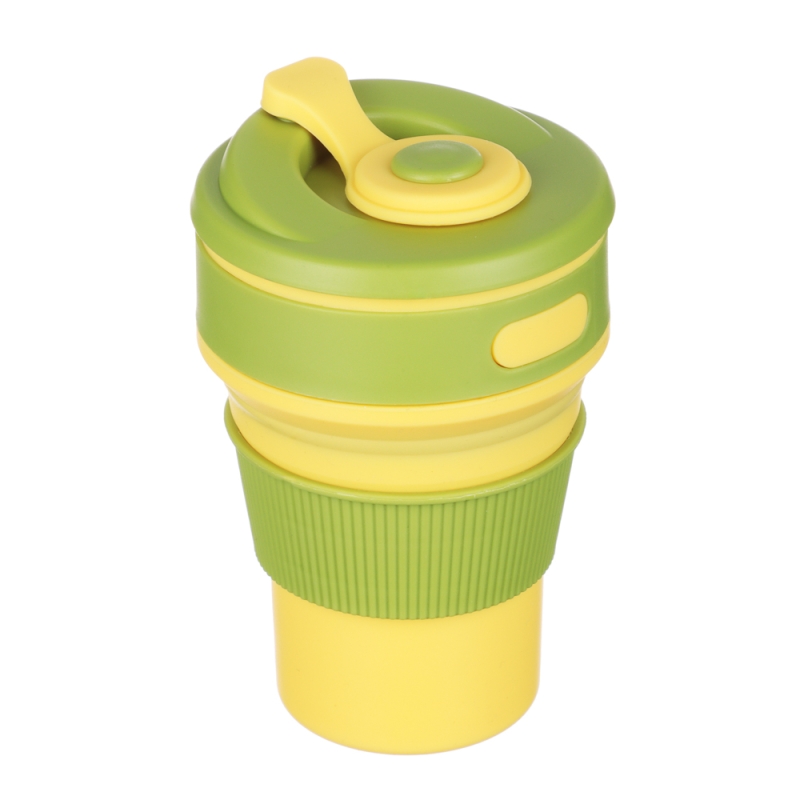 VETTA Стакан складной с крышкой, 12,7х8,8см, силикон, полипропилен VETTA Стакан складной с крышкой, 12,7х8,8см, силикон, полипропилен