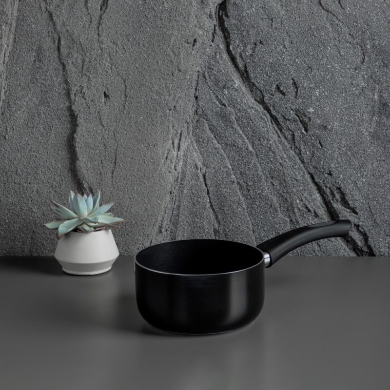 SATOSHI Графит Ковш d16х8см, антипригарное покрытие, индукция SATOSHI Графит Ковш d16х8см, антипригарное покрытие, индукция