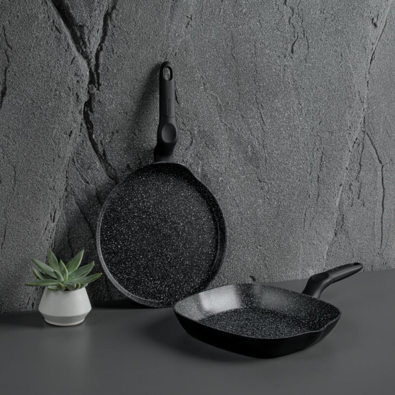 SATOSHI Стоун Сковорода литая блинная d24см, антипригарное покрытие Мрамор, индукция SATOSHI Стоун Сковорода литая блинная d24см, антипригарное покрытие Мрамор, индукция