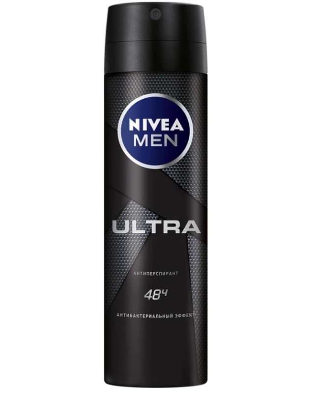 Антиперспирант-спрей мужской NIVEA Ultra, 150мл Антиперспирант-спрей мужской NIVEA Ultra, 150мл