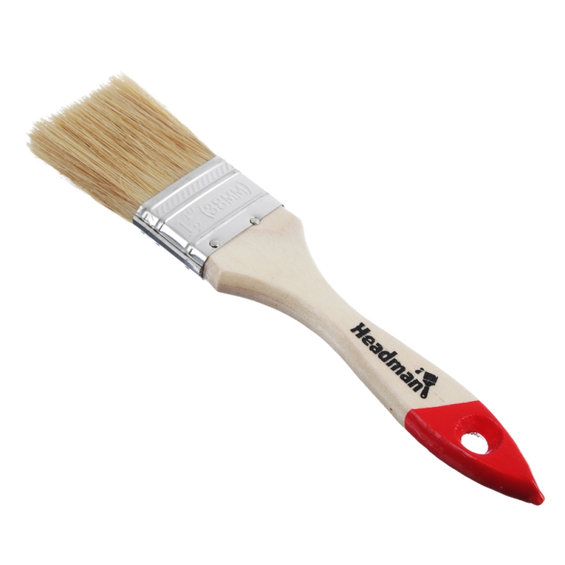 ЕРМАК Кисть малярная плоская  ЕРМАК Кисть малярная плоская "Стандарт" нат. щетина 1,5" (38мм)