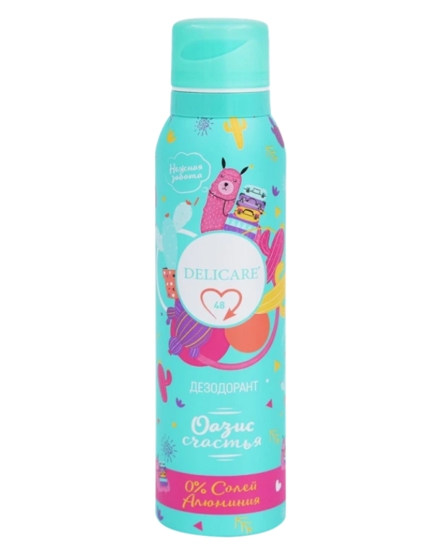 Дезодорант-спрей женский DELICARE Оазис счастья, 150мл Дезодорант-спрей женский DELICARE Оазис счастья, 150мл