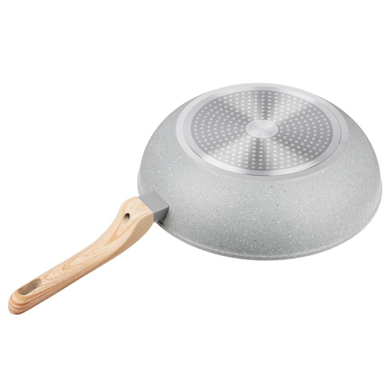 SATOSHI Берг Вок литой d28см, антипригарное покрытие Мрамор, индукция SATOSHI Берг Вок литой d28см, антипригарное покрытие Мрамор, индукция