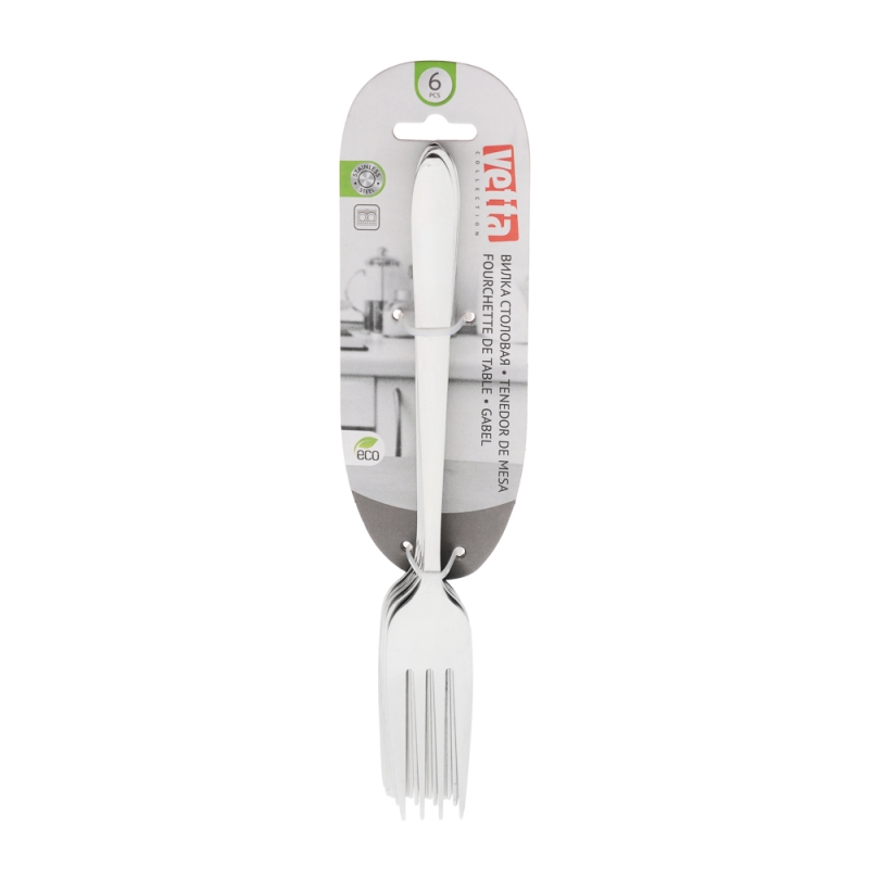 VETTA Тренто Вилка столовая 6 пр. на блистере VETTA Тренто Вилка столовая 6 пр. на блистере