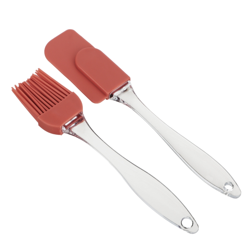 VETTA Набор для выпечки 2пр (кисточка 17см, лопатка 19см), силикон, 3 цвета VETTA Набор для выпечки 2пр (кисточка 17см, лопатка 19см), силикон, 3 цвета